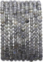 Faceted Natural Spectrolite Stone Rondelle 3x4mm Loose Semi Gemstone Beads for Jewelry Making 38cm