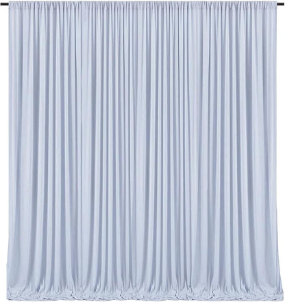 10 x 7 Feet Purple Gray Backdrop Curtain for Partie, Background Curtains for Photoshoot, Birthday, Wedding, Halloween, Thanksgiving, Christmas Day, New Year Party Decorations 5Ft x 7Ft, 2 Panels