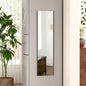 47"x12" Magnetic Mirror Lightweight Full-Length Mirror | Strong Adhesion, Easy Installation | Suitable for Refrigerators, Glass Walls, Wooden Doors, and More | 8.2kg Ultra-Strong Support | Black