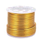 BENECREAT 10 Gauge Jewelry Craft Aluminum Wire 80 Feet Bendable Metal Sculpting Wire for Craft Floral Model Skeleton Making (Gold, 2.5mm)