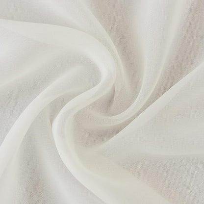 12Pack 9ft Chiffon Table Runner 14x108 Inch Sheer Romantic Table Runner for Wedding Birthday Party Bridal Shower Outdoor Decoration-Ivory