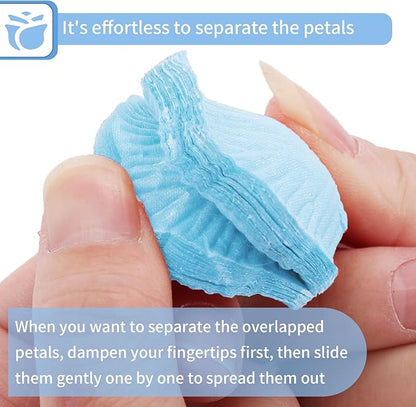 1000 Pcs Artificial Fake Rose Petals,Flower Petals for Romantic Night, Engagement, Party, Wedding, Event Flower Decorations, in Bulk(Light Blue)