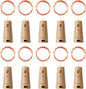 Aluan Orange Halloween Lights Wine Bottle Lights with Cork 10 Pack 20 LED Fall Table Decor for Home, Christmas Mini Fairy Lights Battery Operated Cork Lamp for Liquor Bottles Party Wedding Decoration