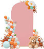 Wedding Arch Cover 6FT Arch Backdrop Cover Spandex Fitted Arch Cover for Round Top Chiara Backdrop Stand Covers for Wedding Birthday Party Baby Shower Banquet Ceremony Decoration