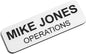 Custom Engraved Name Tag Badges – Personalized Identification with Pin or Magnetic Backing, 1 Inch x 3 Inches, White/Black