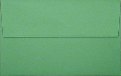 LUXPaper A10 Invitation Envelopes | Peel & Press | 6" x 9 1/2" | Holiday Green | 80lb. Text | 50 Qty