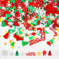 4800pcs Christmas Confetti,Xmas Table Confetti Snowflake Santa Claus Metallic Foil Sequins Glitter Table Scatters for Party Decoration