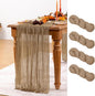 Nude Cheesecloth Table Runner 4 Pack Fall Table Runners Boho Gauze 120 Inches Coffee Cheese Cloth Fall Table Decorations for Thanksgiving Wedding Bridal Baby Shower Tea Party Decor