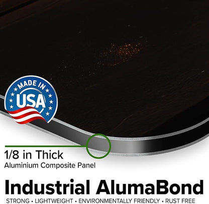 Custom Sign, Custom Street Sign, 11 Font Colors, 13 Font Styles, 4 Hole Options, 22 Sizes, 36x48 Inches, Rust Free DiBound, Fade Resistant, Made in USA by My Sign Center (Vintage Wood)