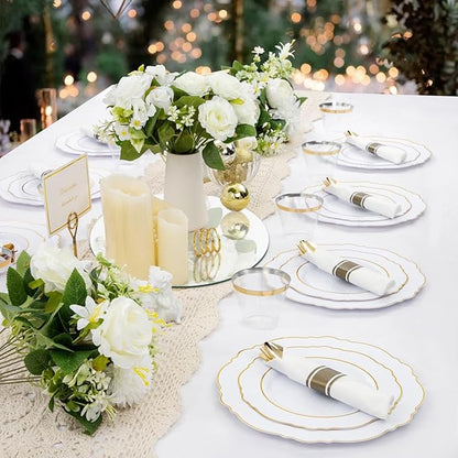 9PCS Small Round Mirror Centerpieces for Tables, 6inch Acrylic Circle Mirror Centerpieces for Table Candle Plate Circle Mirror Trays for Wedding Centerpieces Party Decorations