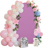 6.6FT Wedding Arch Covers Arch Backdrop Cover Arch Stand Covers Set Arch Cover Spandex Fabric Stretchy Backdrop for Wedding Birthday Party Decoration Baby Shower (Lilac)