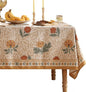 patdrea Designer French Vintage Long Rectangular Tablecloth,Yellow Floral Pattern Anti-Wrinkle Table Cloth,Dacorative Cover for Kitchen Dining Parties,Christmas,Thanksgiving,63"x94"-Cornflowers