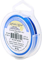 Artistic Wire, 26 Gauge Silver Plated Tarnish Resistant Colored Copper Craft Wire, Silver Blue, 30 yd