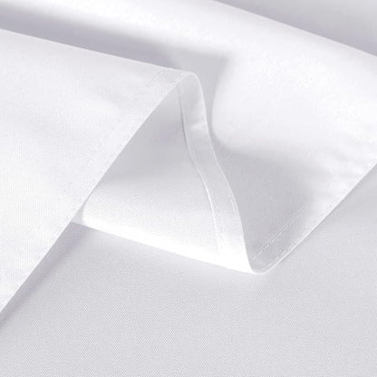sancua 6 Pack White Tablecloth 60 x 102 Inch, Rectangle Table Cloth for 6 Feet Tables - Stain and Wrinkle Resistant Washable Polyester Table Cover for Dining Tables, Buffet Parties and Camping