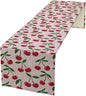 Cherry Table Runner,Spring Summer Fruit Table Runner for Kitchen Dining Table Home Party Decoration 13x108 Inch