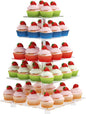 Cupcake Stand for 50 Cupcakes, 5 Tier Cupcake Holder, Large Clear Cupcake Tower, Acrylic Cupcake Stand, Cupcake Display Stand for Party, Wedding, Birthday, Baby Shower, Halloween