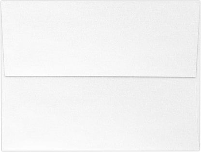LUXPaper A7 Invitation Envelopes | Peel & Press | 5 1/4" x 7 1/4" | Crystal Metallic | 80lb. Text | 50 Qty