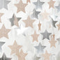 Champagne Glitter-Silver Party-Decorations Birthday Garland - 62ft Twinkle Little Star Hanging Streamers Banner,Boho Wedding Bridal Baby Shower Disco Christmas Bachelorette Engagement Decor Hugtmr