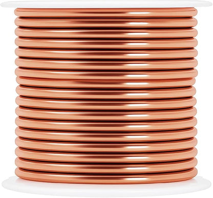 Mandala Crafts 10 Gauge Anodized Aluminum Craft Wire for Jewelry Making - 120 FT Colored Flexible Rose Gold Combo Wire - Bendable for Bonsai Armature Crafting Sculpting