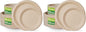 GreenWorks 7 inch and 9 inch Heavy-duty Compostable Plates (each 50 Count), 100 Count Unbleached Disposable Paper Plates (Pack of 2)