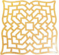 Gold FOIL CARDSTOCK PLACEMAT 24PC - Party Supplies - 24 Pieces