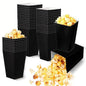 200 Pcs Popcorn Boxes, Mini Paper Popcorn Box, Cardboard Popcorn Container for Party, Disposable Snack Candy Popcorn Bags, Popcorn Holder for Birthday Wedding Decoration, 2 x 4.5 x 2.8 Inch (Black)