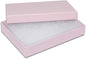 TheDisplayGuys - 25-Pack #53 Kraft Paper Cardboard Gift Boxes/Jewelry Cases w. Cotton Padding & Lid - Pink - (5.4" x 3.9" x 1.0")