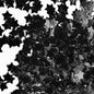 Star Confetti - 0.6 inch Round Black Foil, Shiny Black for Party Decoration or Filled Balloons (3.52 oz)