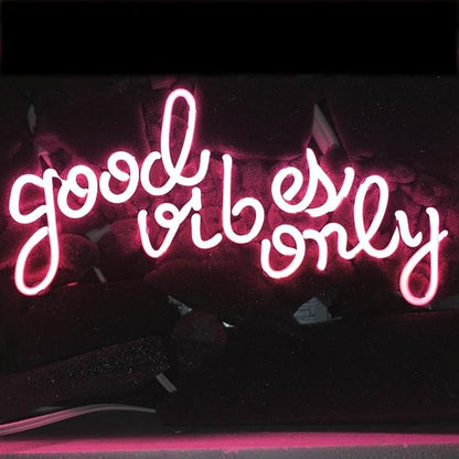 LiQi ™ Handmade Neon Wall Signs for Home Decor Wall Light Room Decor Home Bedroom Girls Pub Hotel Beach Cocktail Recreational Game Room