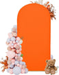 7.2FT Wedding Arch Covers Arch Backdrop Cover Arch Stand Covers Set Arch Cover Spandex Fabric Stretchy Backdrop for Wedding Birthday Party Decoration Baby Shower (Candy Orange)