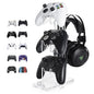 OAPRIRE Universal 3 Tier Controller Stand and Headset Stand for XBOX ONE X SWITCH PS4 PS5 PC, Controller Holder Gaming Accessories, Build Your Game Fortresses (Clear)