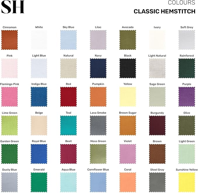 Solino Home Linen Brown Table Runner 36 Inches - Classic Hemstitch, 100% Pure Linen Coffee Table Runner 14 x 36 Inch Ideal for Dresser Tables, Fall, Autumn, Thanksgiving