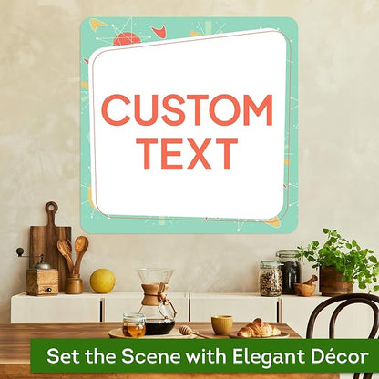 Custom Sign, Custom Street Sign, 11 Font Colors, 13 Font Styles, 4 Hole Options, 22 Sizes, 24x24 Inches, Rust Free DiBound, Fade Resistant, Made in USA by My Sign Center (Mid-Century Modern 2)