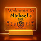 Personalized Bar Gifts for HOME BAR, Custom Name Date Acrylic Light Up Signs, Customized Acrylic Plaque with Night Light, Personalized Night Light for Man Cave Decor