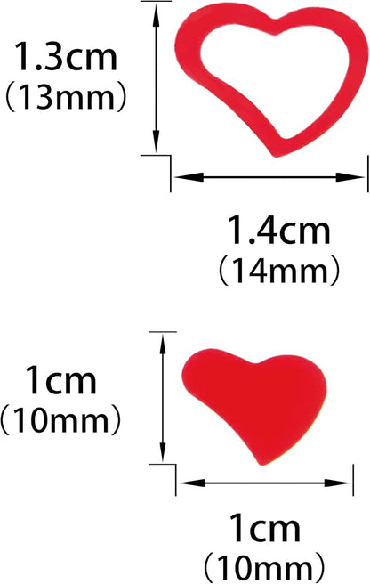Red Love Heart Table Confetti - Valentines Day Party Foil Metallic Sequins Sprinkles Decorations, 60g