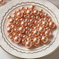 200 Pcs Vase Filler Beads Rosegold Pearl Beads for Vase No Hole Pearls for Centerpieces Vases Home Table Party Decor Wedding DIY 8/14/20mm