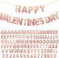 TaoBary 112 Pcs DIY Letter Kit Glitter Customizable Banner Letters Include 107 Letters and Numbers 3 Rope and 2 Needles for Birthday Halloween Christmas Wedding Valentine Party Decor(Bright Rose Gold)