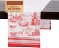 Maison d' Hermine Table Runner 100% Cotton Single Layer Table Runners 108 inches Long for Thanksgiving Christmas Decorations Home Kitchen Dining Party Wedding (Winter Jouy, 14.5" x 108")