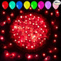 Aogist 100pcs Balloon Lights,Long Standby Time Waterproof Twinkle Mini Light,Battery Powered,Round LED Ball Lamp for Latex Balloon Paper Lantern Party Wedding Christmas Halloween Decorative,Red-Flash