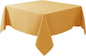 Biscaynebay Fall Tablecloth Textured Fabric Square Tablecloths 54x54'', Fall Gold Thanksgiving Autumn Harvest Water Resistant Fabric Tablecloths for Kitchen, Dining, Wedding, Parties Machine Washable