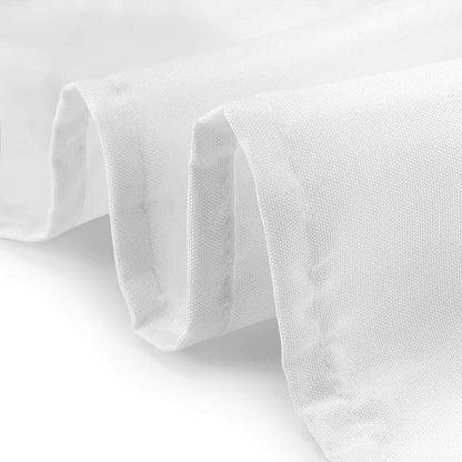 Lann's Linens - 10 Premium 60" x 126" Tablecloths for Wedding/Banquet/Restaurant - Rectangular Polyester Fabric Table Cloths - White