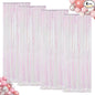 ShinyBeauty Sequin Backdrop 4 Panels White Sequin Curtains Photo Backdrop Shimmer Backgrounds for Christmas, Wedding, Studio Photography, Iridescent Party Curtains (2FTx8FT,Iridescent White)
