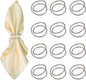 Silver Napkin Rings-12 PCS Metal Spiral Napkin Rings(Spiral) Napkin Holders Buckles for Family Dinner, Wedding, Party,Table Decorations