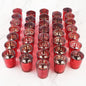 Red Mercury Glass Tea Light Holders Set of 36 - Elegant Votive Candle Holders for Weddings, Showers and Home Decor - Perfect for Table Centerpieces and Parties (Glass, Red)