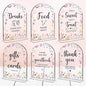 6 Pcs Wedding Decor, Ceremony Sign, Wedding Sign for Reception & Event Party,Bridal Shower Decorations, Wedding Table Decor Accessories for Anniversary And Event 5x7 Inch