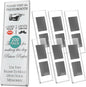 PBF Photo Booth Frames 2x6 Magnetic Picture Frames for Refrigerator | Clear Acrylic Frames for Photo Strips | Photo Holders for Fridge, Locker, Sign Holder (200-Pack)