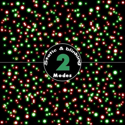 Christmas Laser Light Projector Red and Green Star Laser Lights Show with Timer for Outdoor Decorations Waterproof Landscape Lighting for Christmas and Holidays