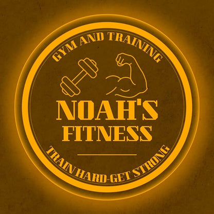 Custom Gym LED Sign – Personalized Color Changing Acrylic Wall Decor for Home Gym, Workout Room, or Man Cave (Gym, 12 INCHES)