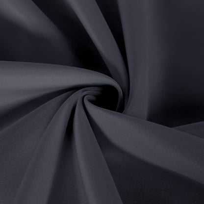 sancua 2 Pack Dark Grey Tablecloth 60 x 102 Inch, Rectangle 6 Feet Table Cloth - Stain and Wrinkle Resistant Washable Polyester Table Cover for Dining Tables, Buffet Parties and Camping