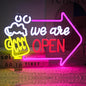 We Are Open Bar Neon Sign Beer Neon Lights Open with Arrow LED Signs for Wall Dimmable Bar Neon Light Up Sign for Man Cave Pub Restaurant Tavern Hotel Business Shop Decor 16.5 x 11.8 Inch